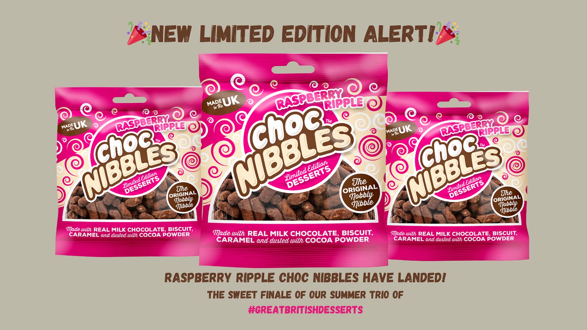 ?Raspberry Ripple Choc Nibbles - Choc Nibbles