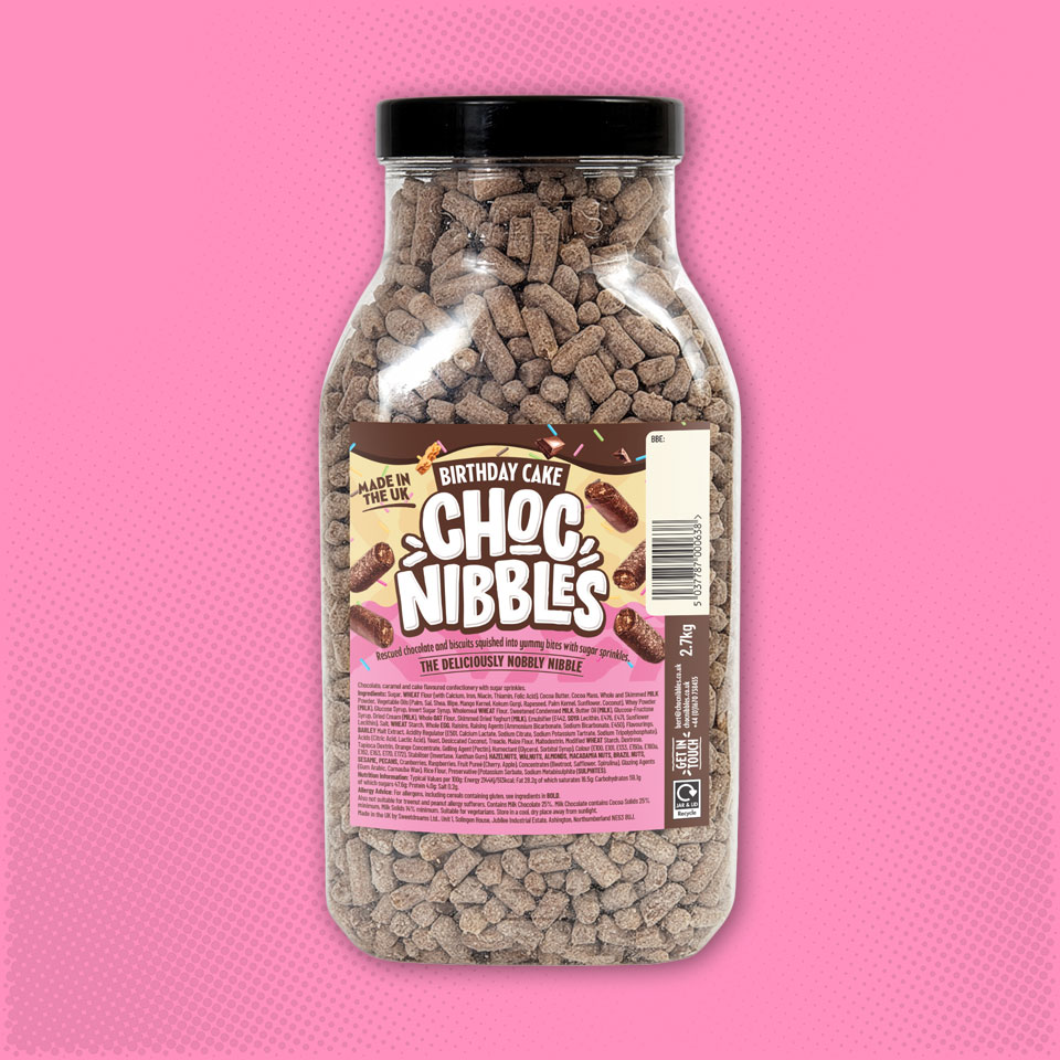Birthday Cake Choc Nibbles 2.7kg Jar